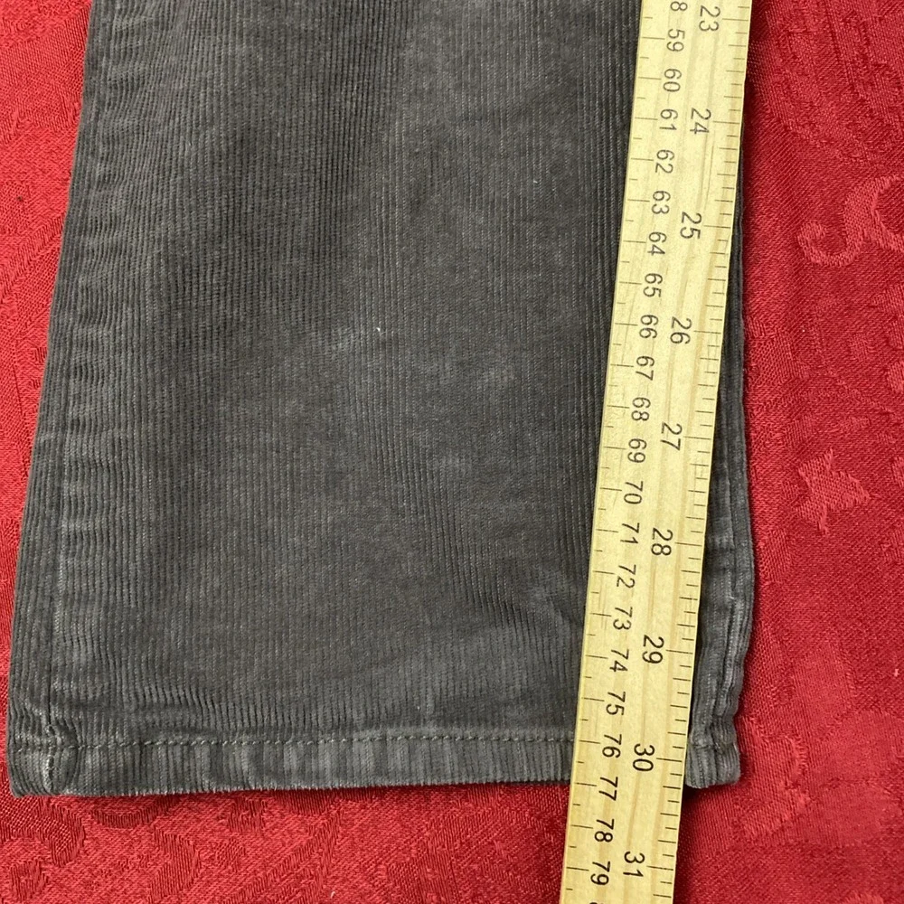 Columbia Corduroy Chino Pants Mens 30x32(meas 30) Gray 5 Pocket Straight Fit‎